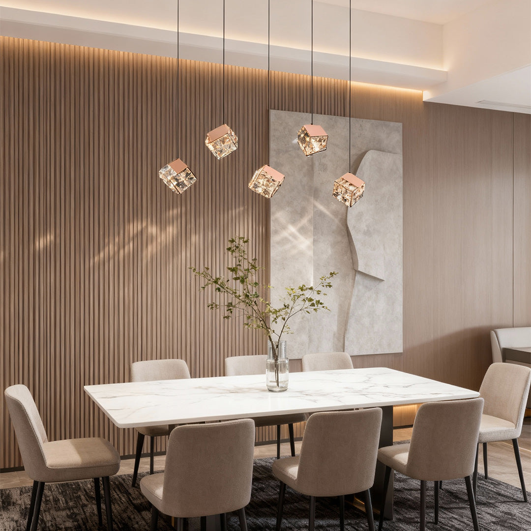 Luxury Crystal Chandelier - Rubik's Cube Ceiling Light
