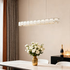 Italian Luxury Crystal Chrome Chandelier Ceiling Light