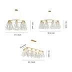 Modern Minimalist Crystal Chandelier Ceiling Light