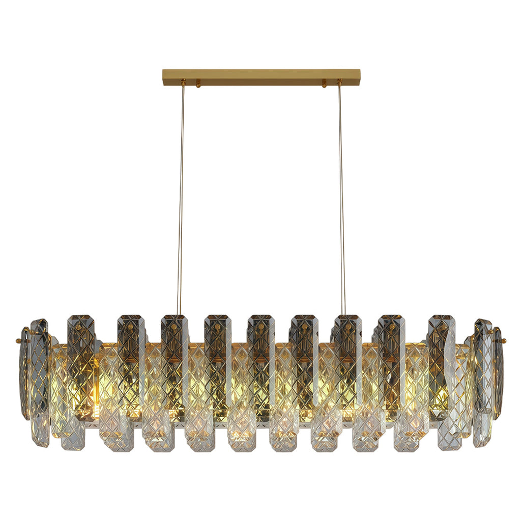 Modern Crystal Ceiling Light with Eye Protection