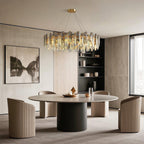 Modern Crystal Ceiling Light with Eye Protection