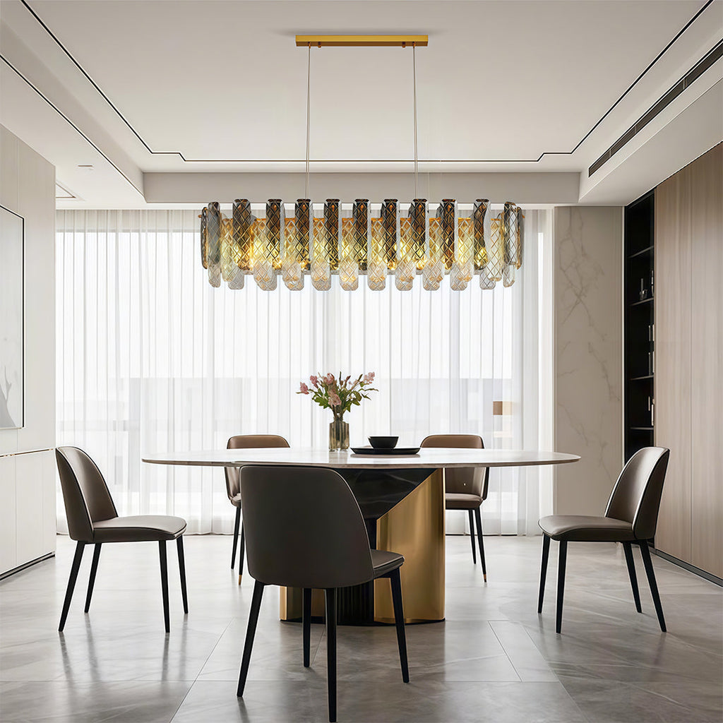 Modern Crystal Ceiling Light with Eye Protection
