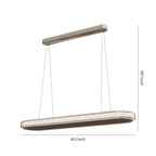 Luxury Elliptical Linear Suspension Ceiling Light