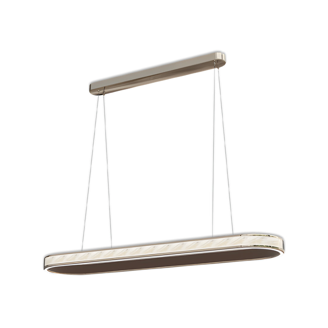 Luxury Elliptical Linear Suspension Ceiling Light