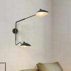 Contemporary Industrial Swing Arm Wall Lamp - Full Spectrum Lighting
