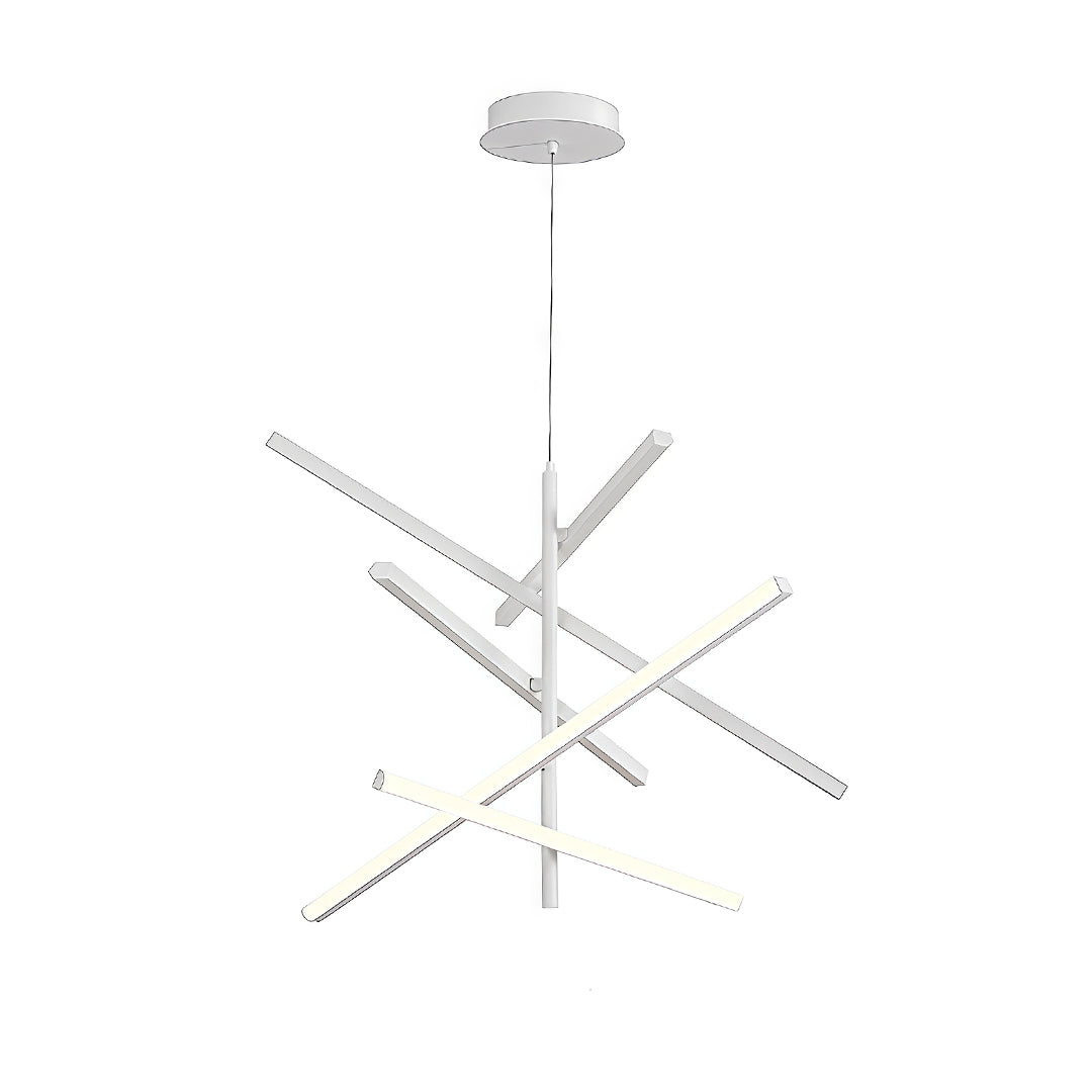 Adjustable Nordic Iron Linear Chandelier - Premium Ceiling Light