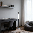 Elegant Gray Italian Floor Lamp - Minimalist Design