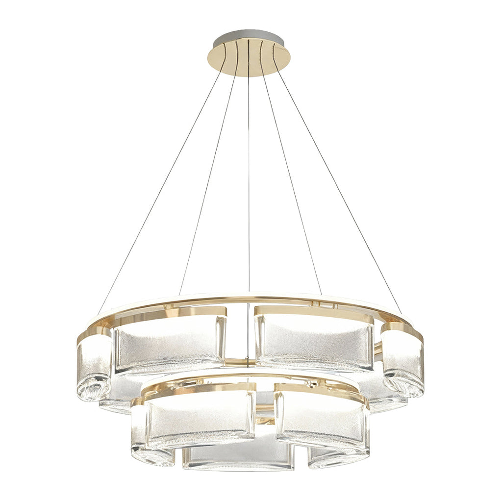 Luxury Modern Crystal Chandelier Ceiling Light - Aluminum Design