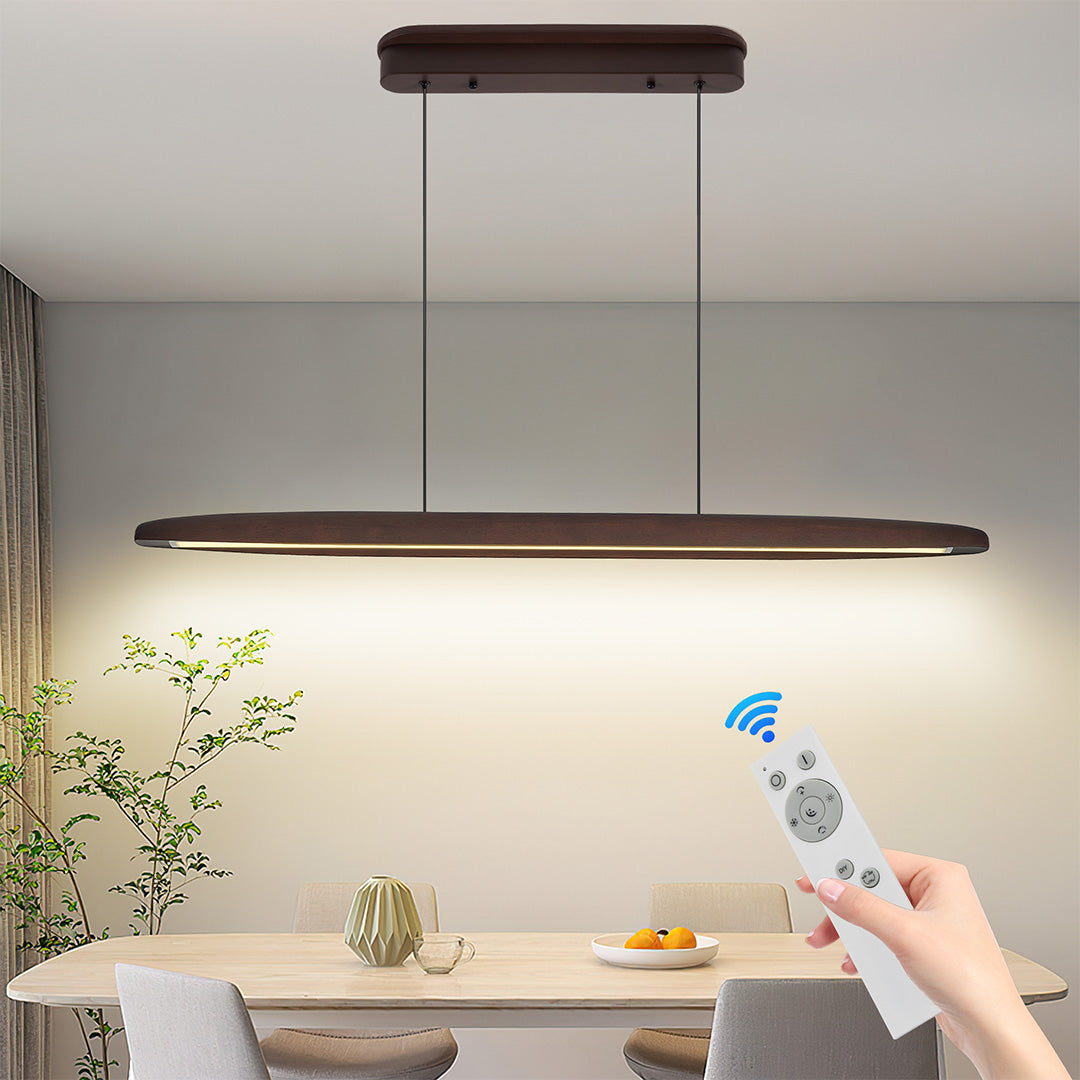 Minimalist Linear LED Pendant Light - Iron Ceiling Fixture