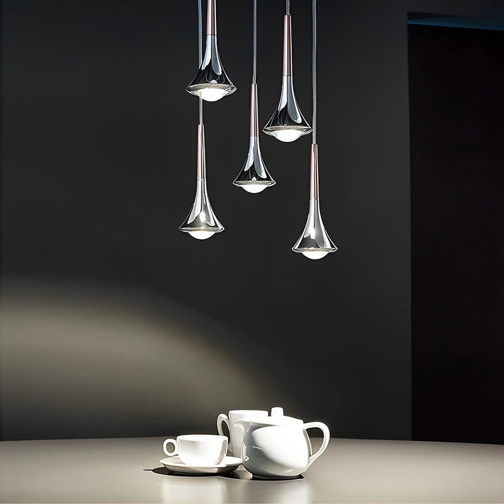 Modern Teardrop Metal Mini Pendant Light