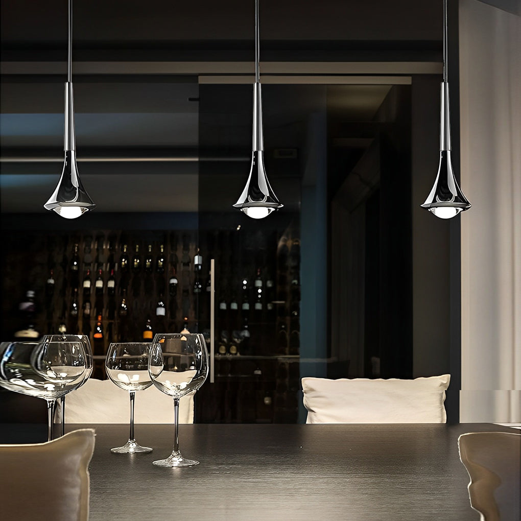 Modern Teardrop Metal Mini Pendant Light