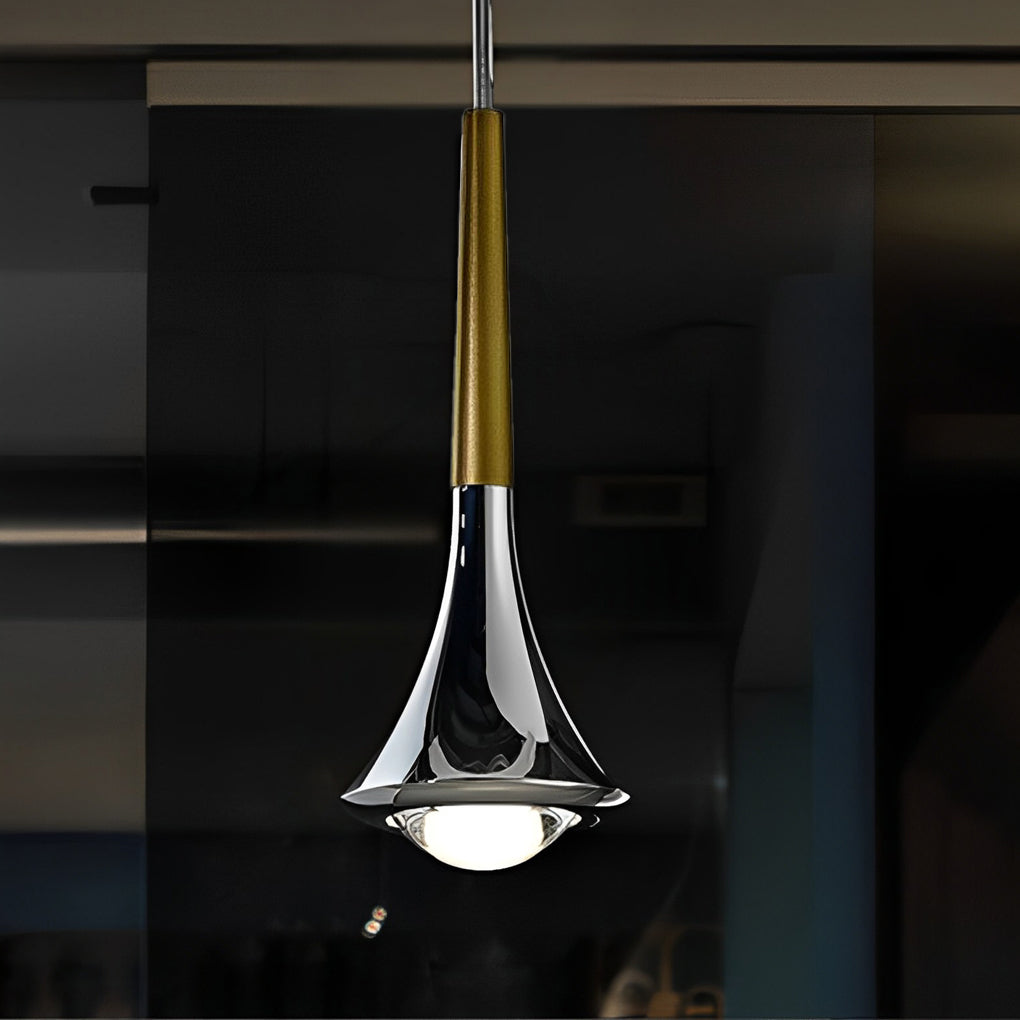 Modern Teardrop Metal Mini Pendant Light