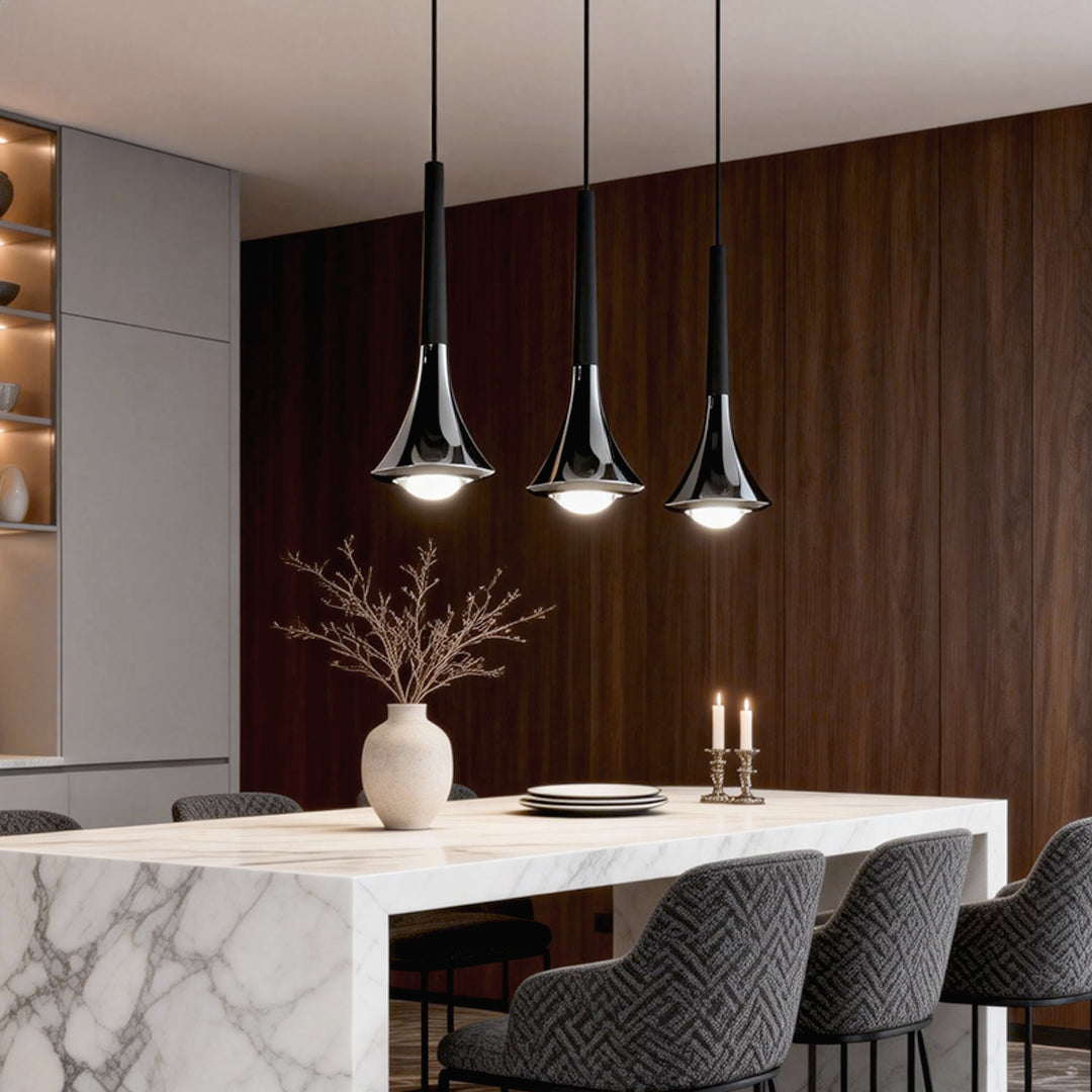 Modern Teardrop Metal Mini Pendant Light