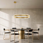 Minimalist Luxury Circular Chandelier - Modern Ceiling Light