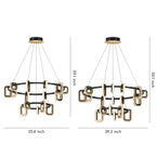 Personalized Modern Gold Acrylic Chandelier Ceiling Light