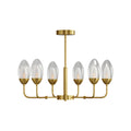 Luxury Copper Minimalist Chandelier - Modern Ceiling Light