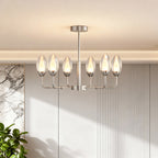 Luxury Copper Minimalist Chandelier - Modern Ceiling Light