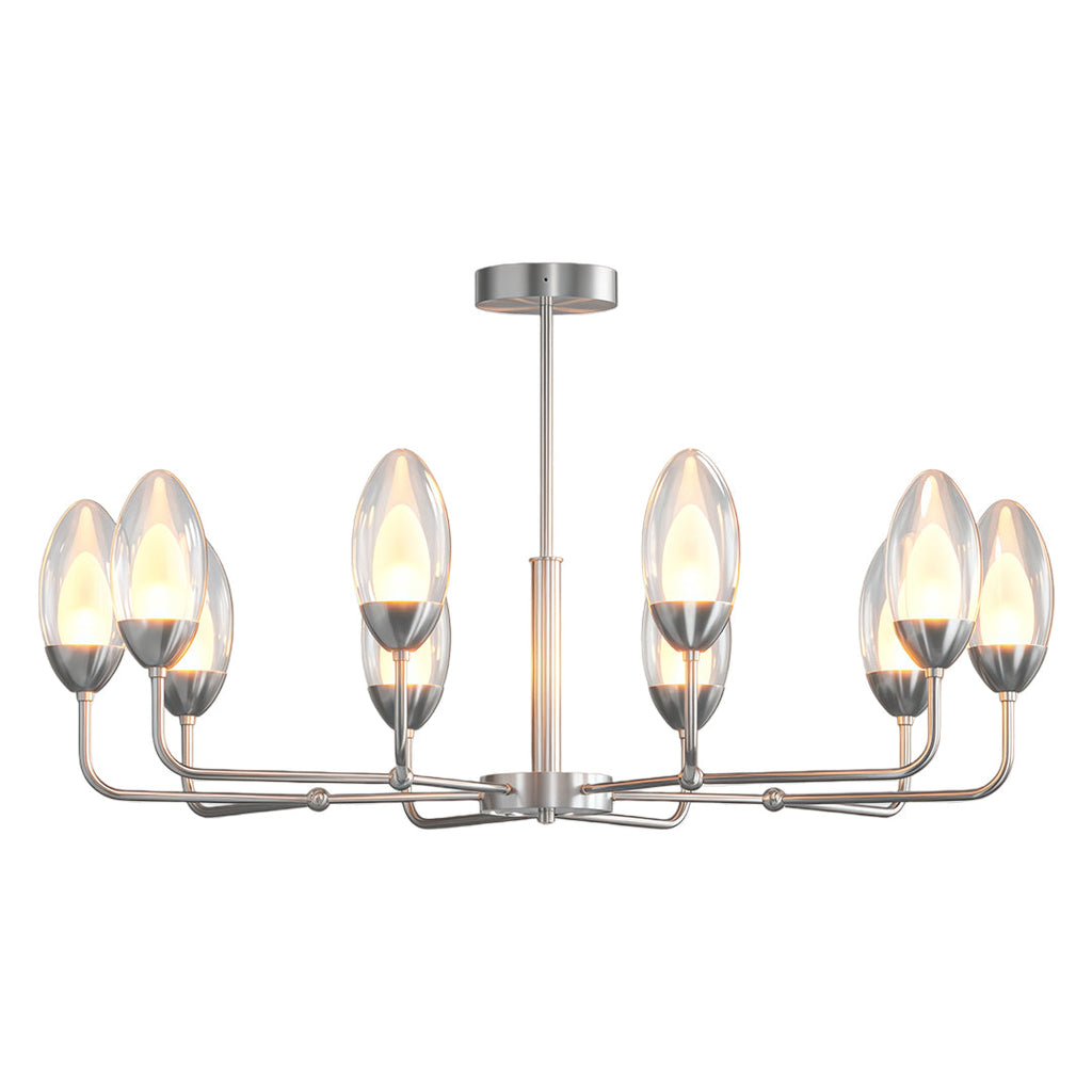 Luxury Copper Minimalist Chandelier - Modern Ceiling Light