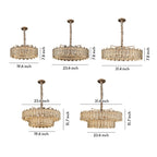 Luxury Nordic Crystal Chandelier - Carbon Steel Ceiling Light