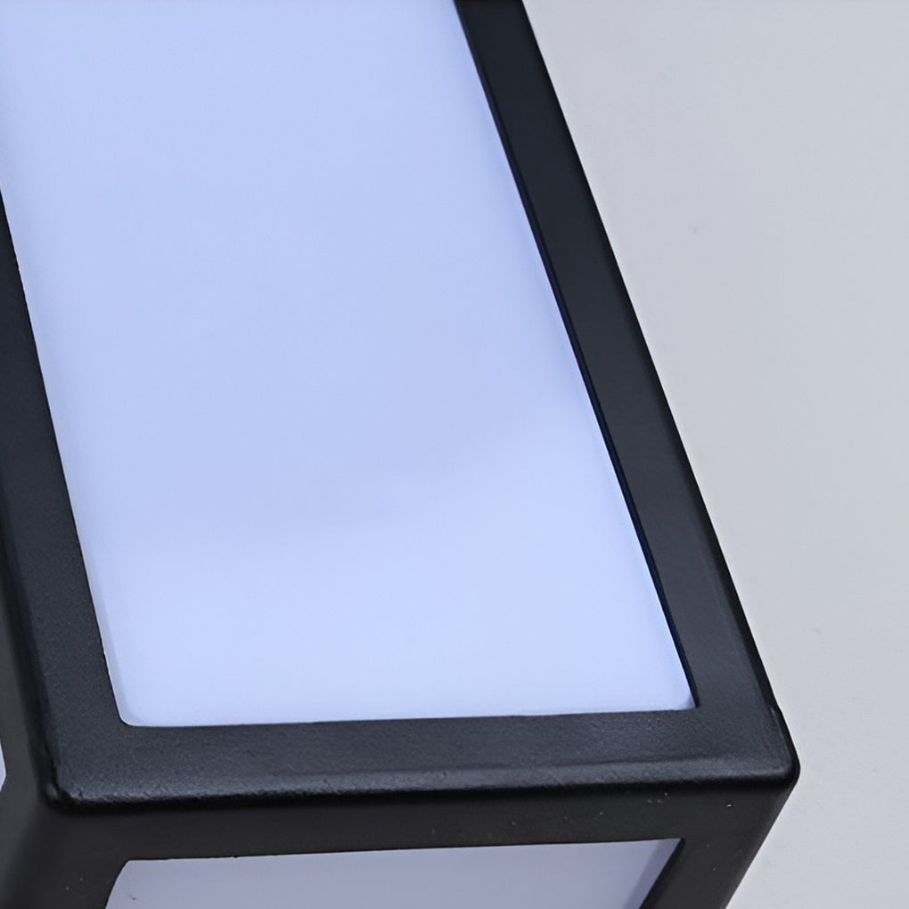 Black Waterproof LED Outdoor Wall Light - Modern Design