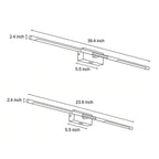 Modern Black LED Vanity Light Bar