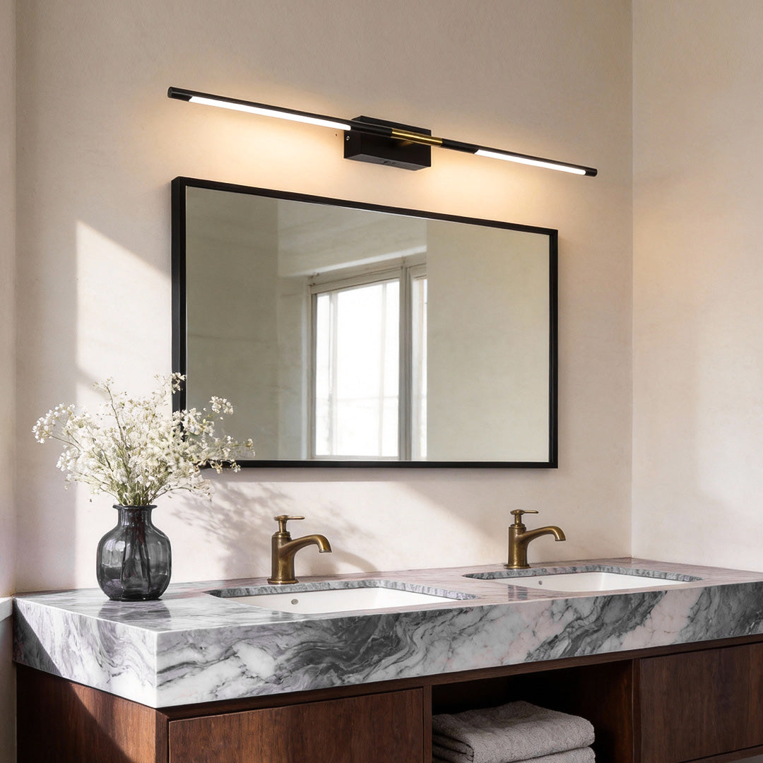 Modern Black LED Vanity Light Bar