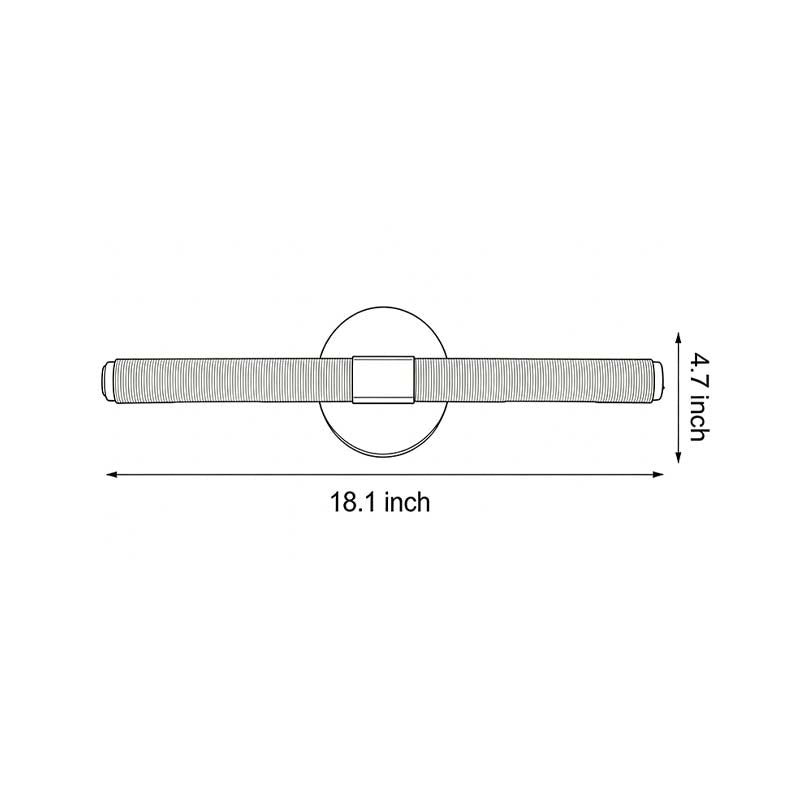 Modern Ribbed LED Vanity Light Bar