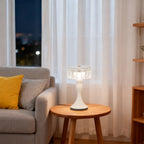 Nordic Minimalist Forged Iron Table Lamp with Acrylic Accent