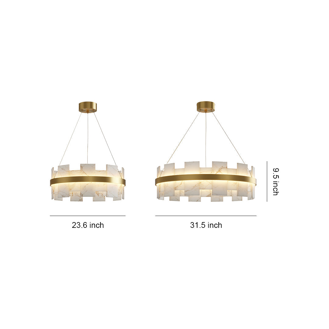 Luxury Copper Modern Chandelier Ceiling Light