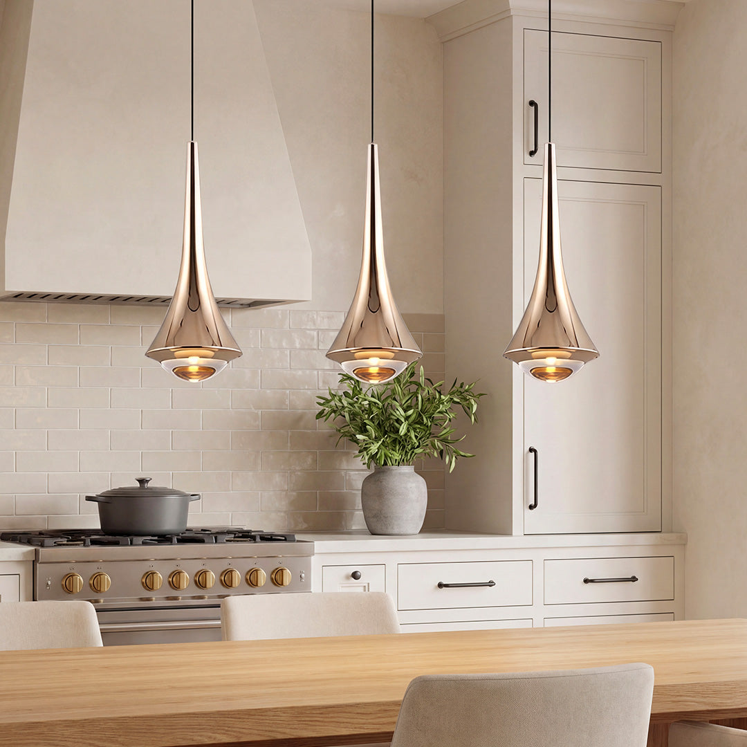 Modern Black Cone LED Pendant Light