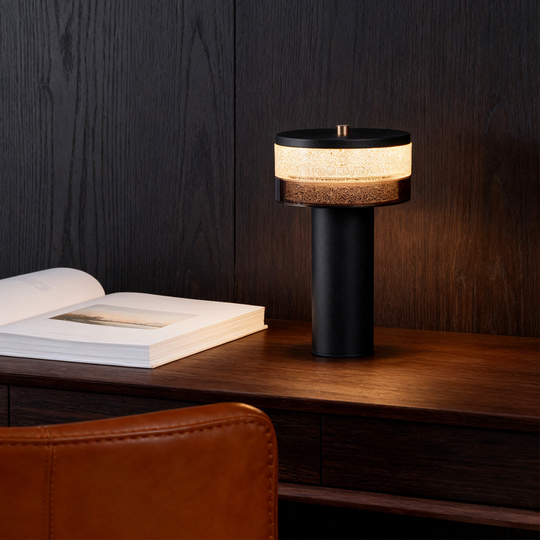 Nordic Style Cylindrical Iron Table Lamp - Sleek Decorative Lighting