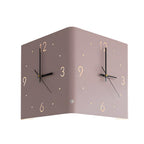 Modern Square Backlit Metal Wall Clock Lamp