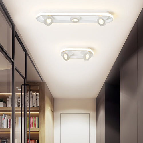 Adjustable Elliptical LED Ceiling Light for Corridors