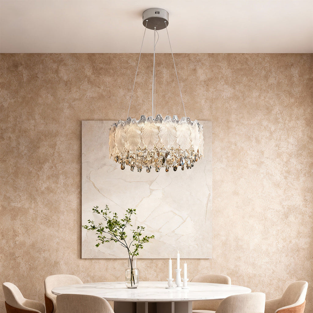 Gold Crystal Country French Chandelier Ceiling Light