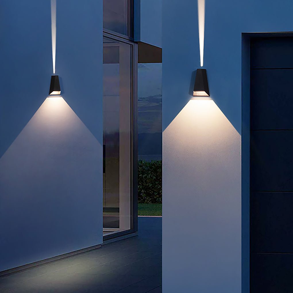 Modern Black LED Up/Down Outdoor Wall Light