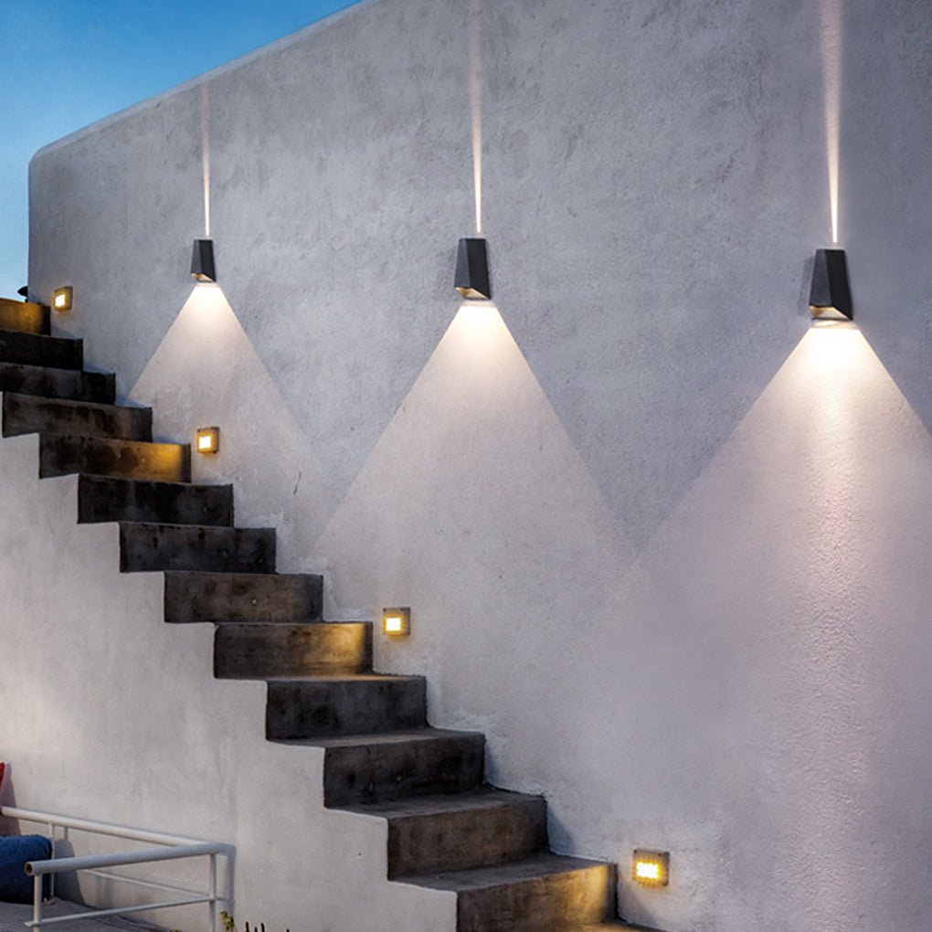 Modern Black LED Up/Down Outdoor Wall Light