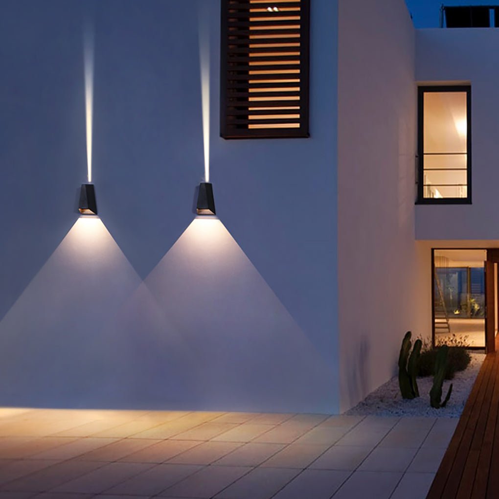 Modern Black LED Up/Down Outdoor Wall Light