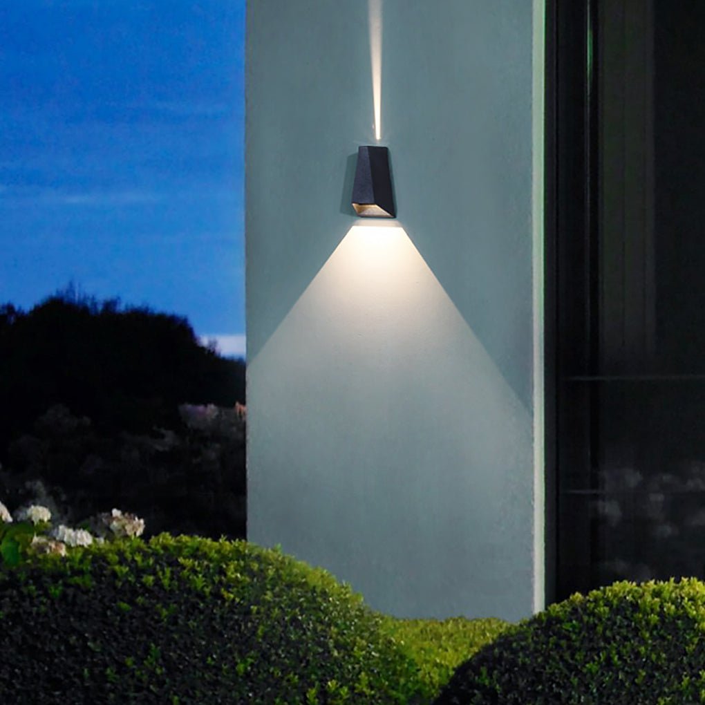 Modern Black LED Up/Down Outdoor Wall Light