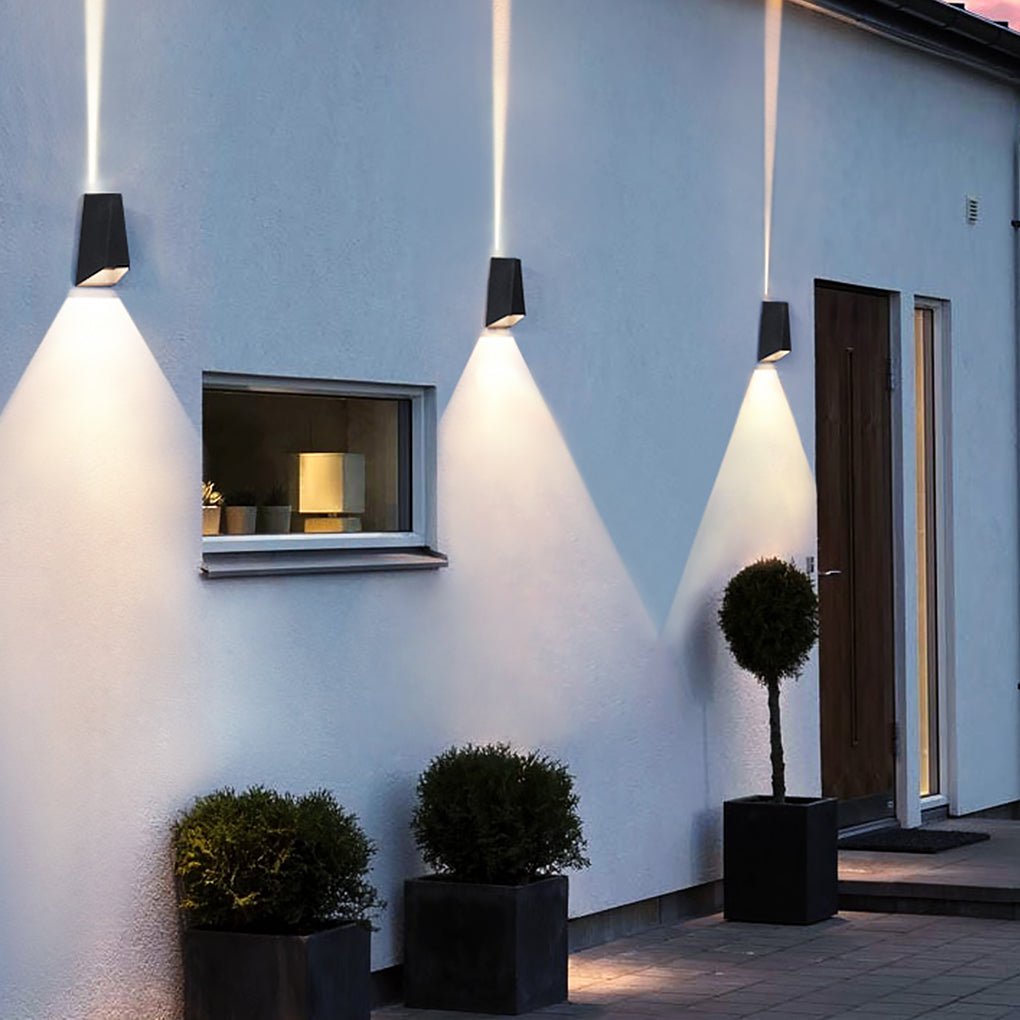 Modern Black LED Up/Down Outdoor Wall Light