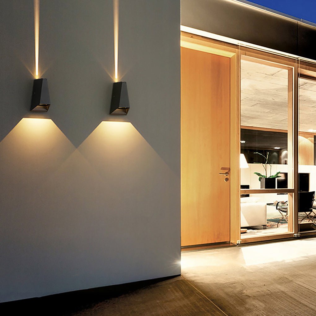 Modern Black LED Up/Down Outdoor Wall Light