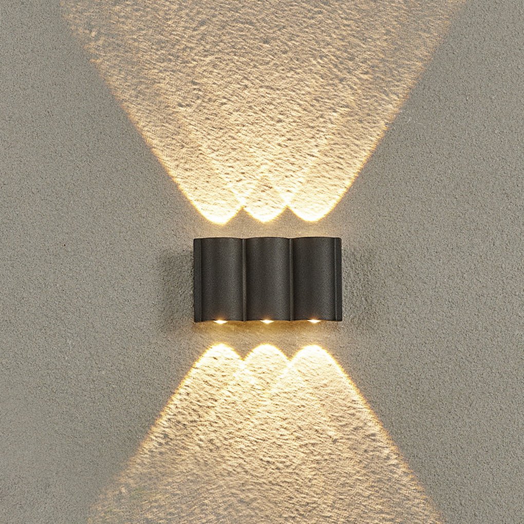Premium Black Waterproof LED Outdoor Wall Light - Up & Down Design