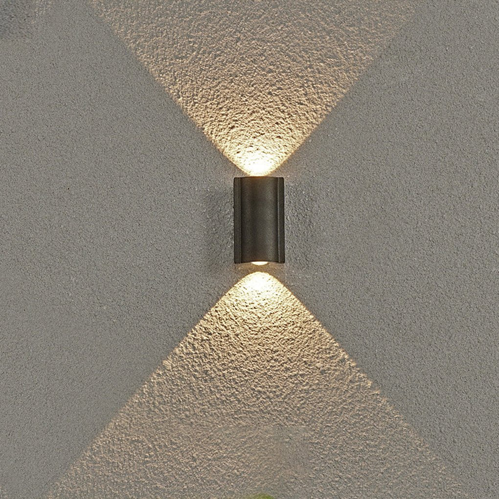 Premium Black Waterproof LED Outdoor Wall Light - Up & Down Design