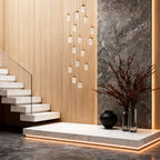 Modern Gold Staircase Chandelier - Luxury Ceiling Light