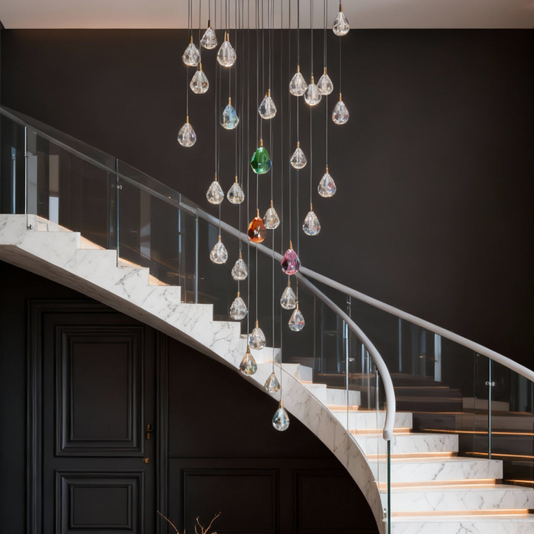 Luxury LED Crystal Chandelier for Staircase