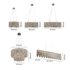 Modern Minimalist Crystal Chandelier - Luxury Ceiling Light