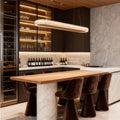Luxury Elliptical Linear Suspension Ceiling Light