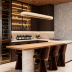 Luxury Elliptical Linear Suspension Ceiling Light