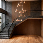 Nordic Crystal Staircase Chandelier - Elegant Ceiling Light