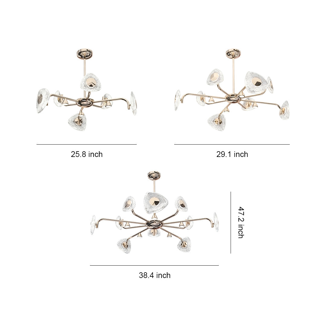 Vintage Crystal Chandelier - Eye-Protecting Ceiling Light