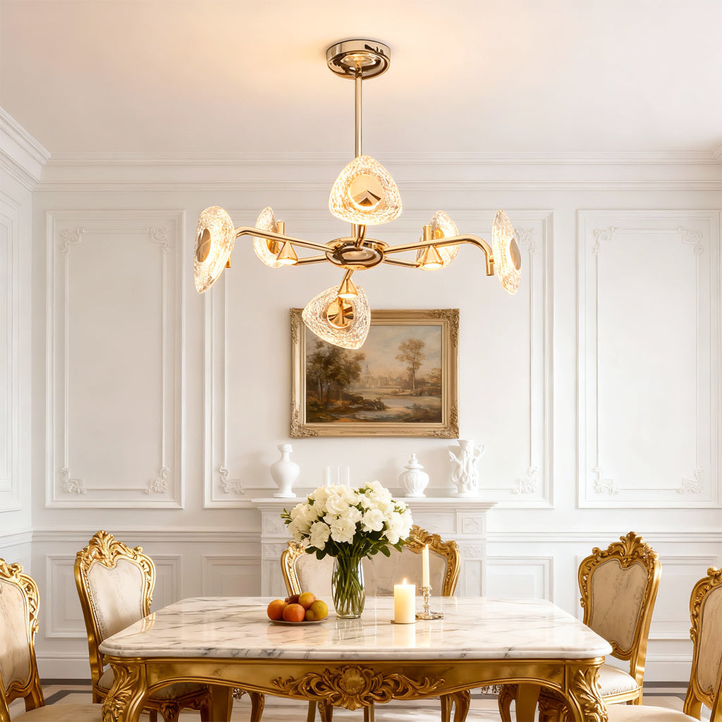 Vintage Crystal Chandelier - Eye-Protecting Ceiling Light